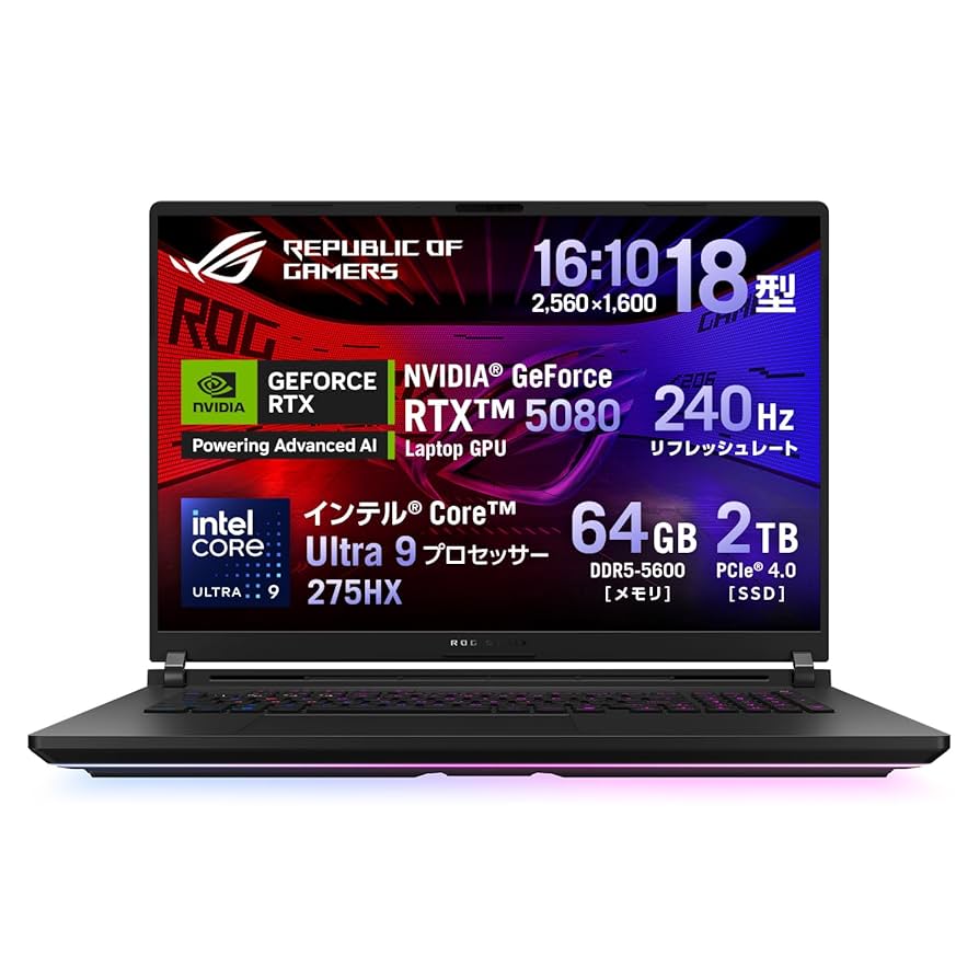 Amazon.co.jp: ASUS ゲーミングノートPC ROG Strix SCAR 18